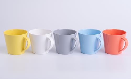 rebirth(リバース) パステルシリーズ マグカップ 280ml プラスチック 樹脂 軽い 割れにくい 食洗機対応 電子レンジ対応 灰色 (グレー)