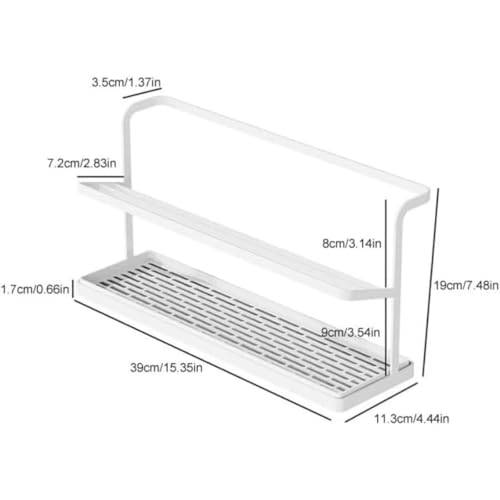 Quirix 水切りラック ボトルホルダー 水切り コップ置き 哺乳瓶 グラスホルダー 斜め水筒ホルダー 水切りバスケット 水切りトレイ 約39 x 11.3 x 19 cm (ブラック)